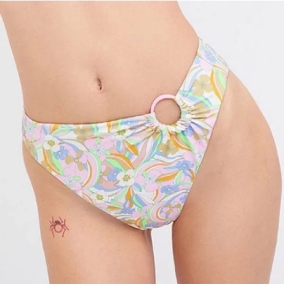 New! SET For Love & Lemons Devon Triangle High Waisted Bikini Set 31089 - Picture 4 of 14